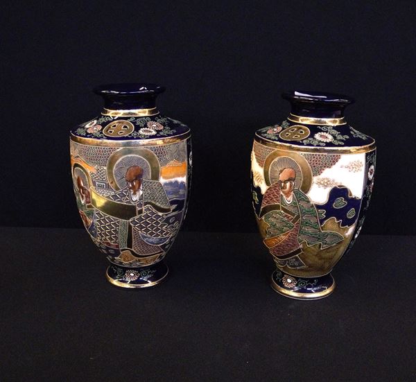 



Coppia di vasi, Giappone, sec. XX
