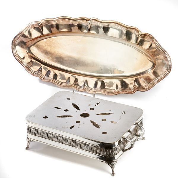 Pesciera, sec. XX  - Asta Eleganza a tavola: porcellane, argenti e complementi da arredo - Poggio Bracciolini Casa d'Aste