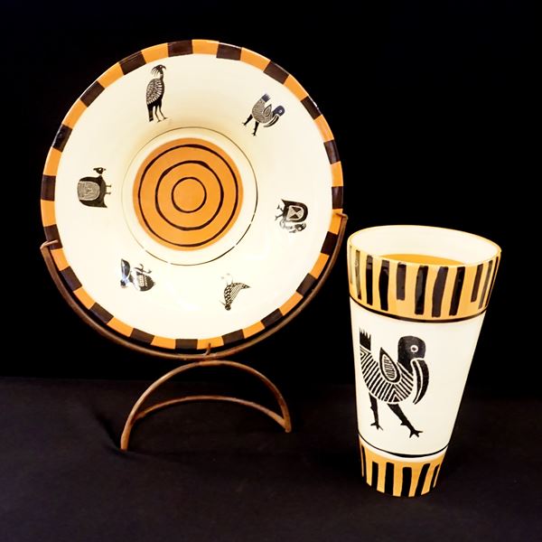 



Piatto e vaso, sec. XX 