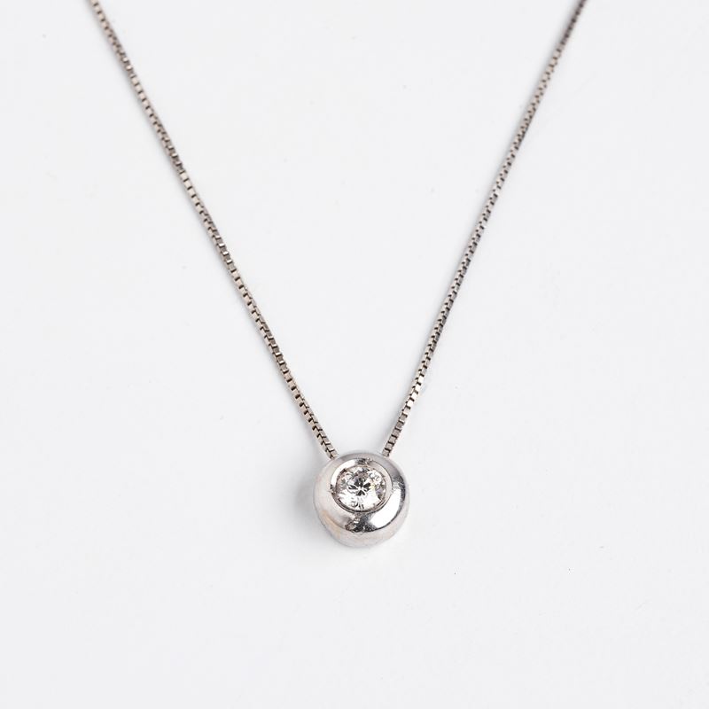 Collana Punto Luce e Diamante
