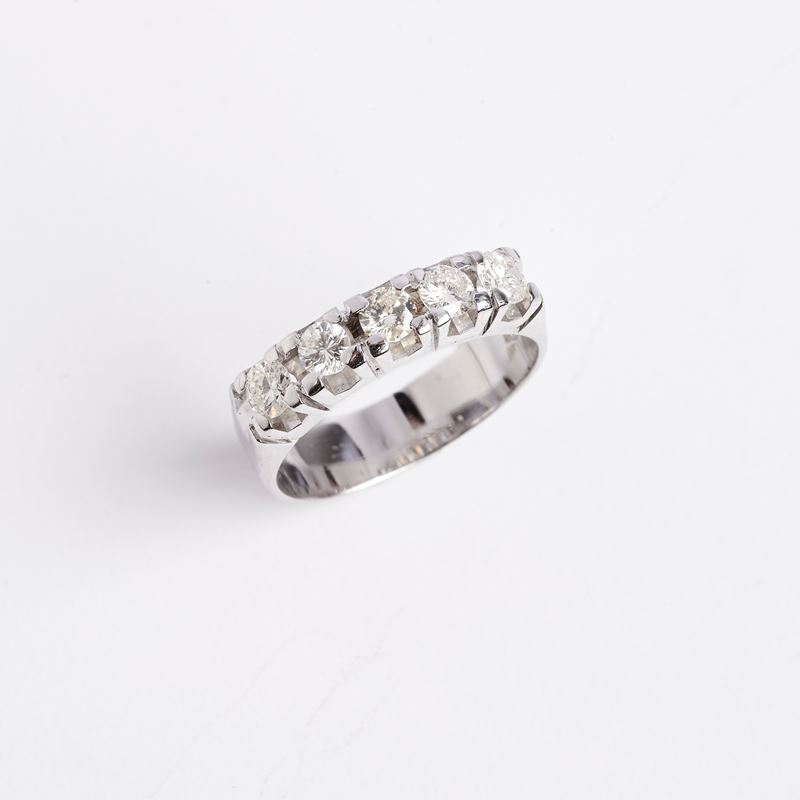 Anello Riviera con Diamanti