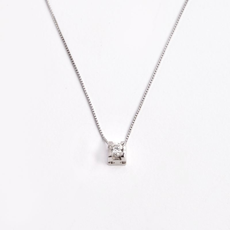 Collana Punto Luce e Diamante