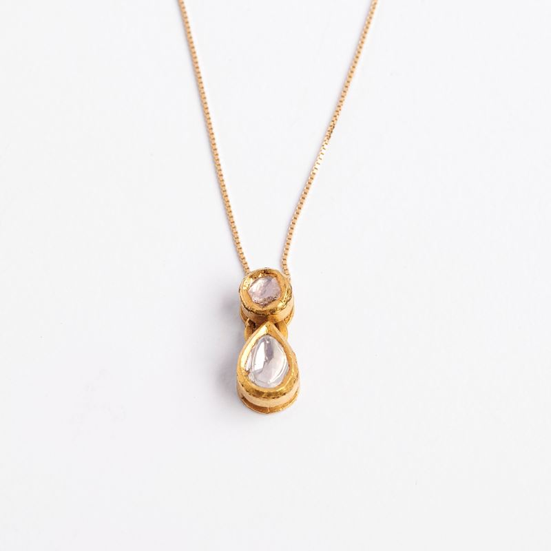 Collana Girocollo e Diamante