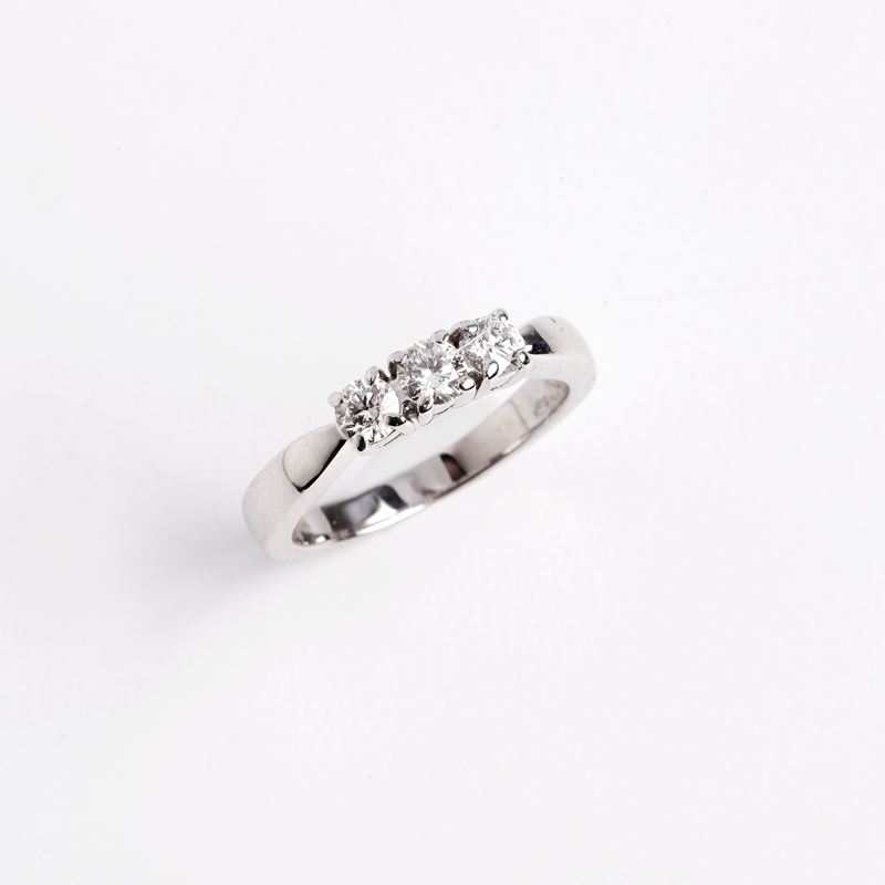 Anello Riviera e Diamanti