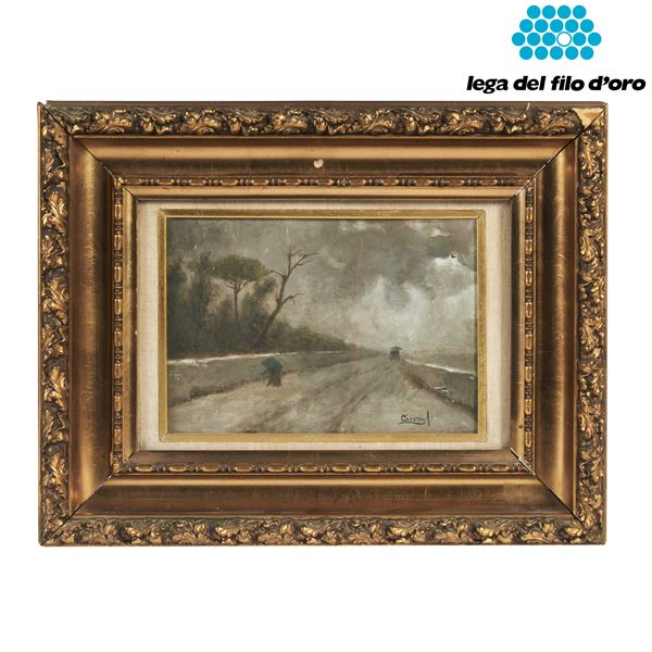 



Scuola italiana, inizi sec. XX  - Asta Dipinti, stampe e disegni - Poggio Bracciolini Casa d'Aste