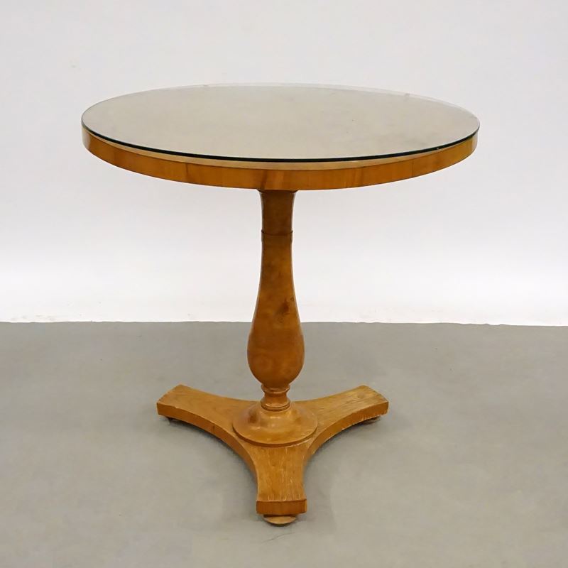 Tavolino tondo periodo Bidermeier