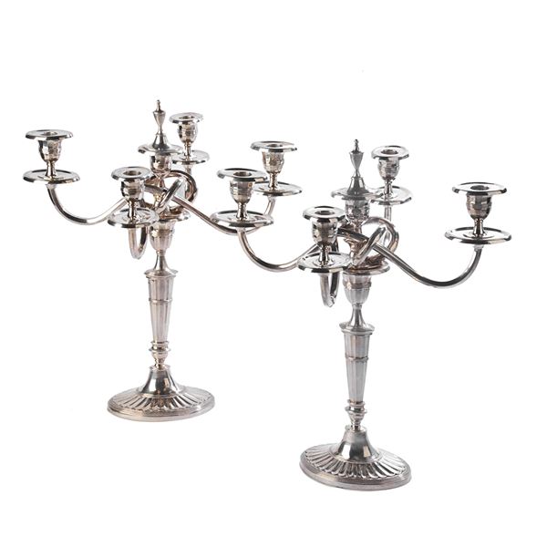 COPPIA DI CANDELABRI, SEC. XX