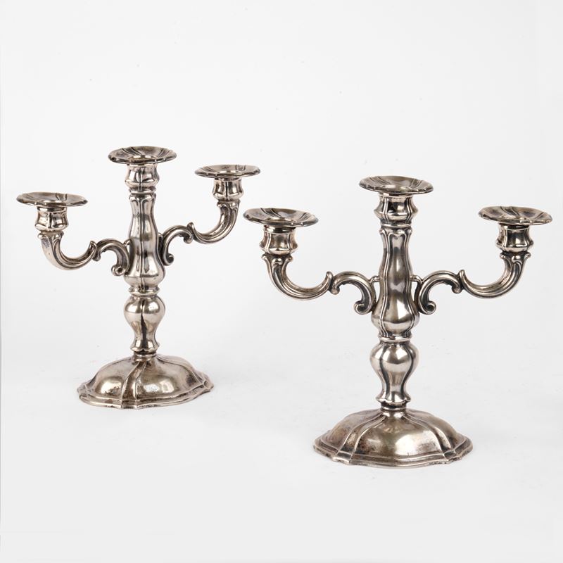 Coppia di di Candelabri, sec.XX