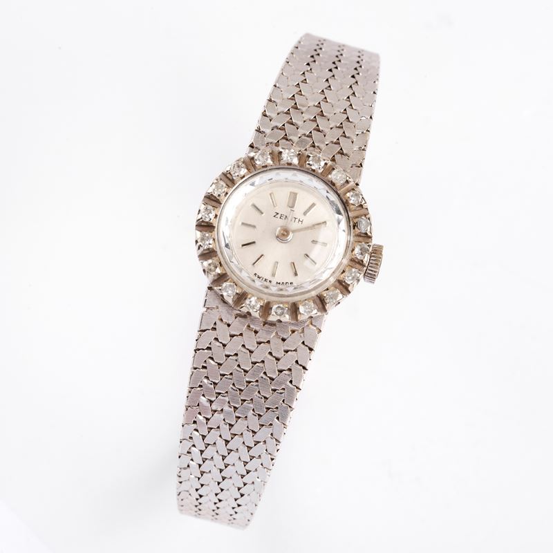 Orologio da Polso per Signora Zenith in Oro Bianco 18kt e Diamanti
