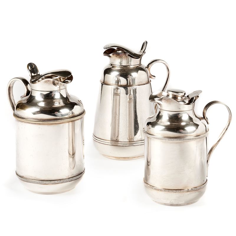 Tre brocche thermos, sec. XX