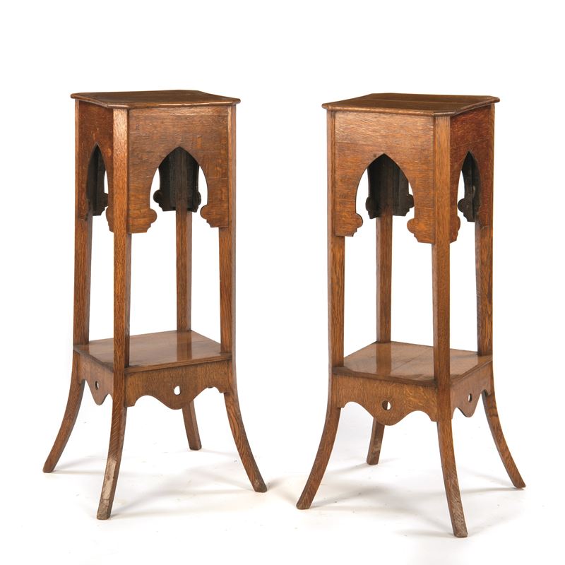 Coppia di gueridon, fine sec. XIX
