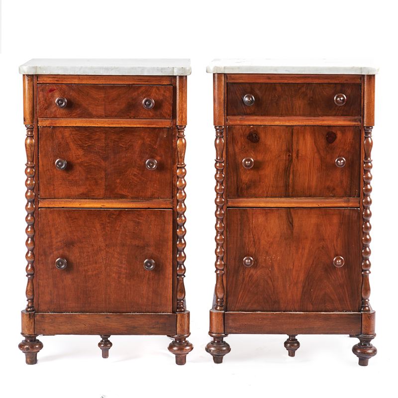 Coppia di Comodini, Fine Sec. XIX
