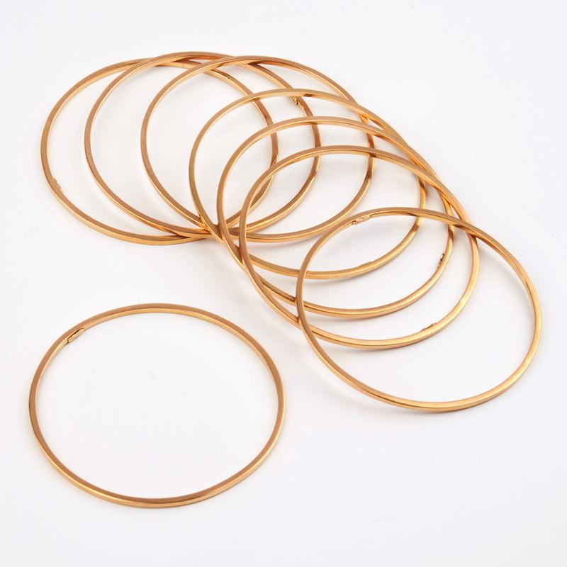 Otto Bracciali Rigidi, in Oro Giallo 18kt