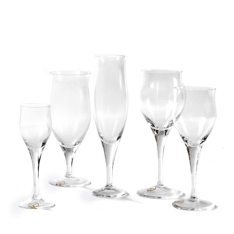 Servito di bicchieri, sec. XX