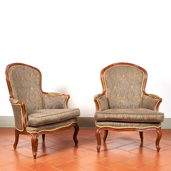 



Coppia di poltrone, fine sec. XIX