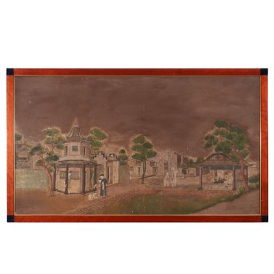 Pannello, Cina, Sec. XIX