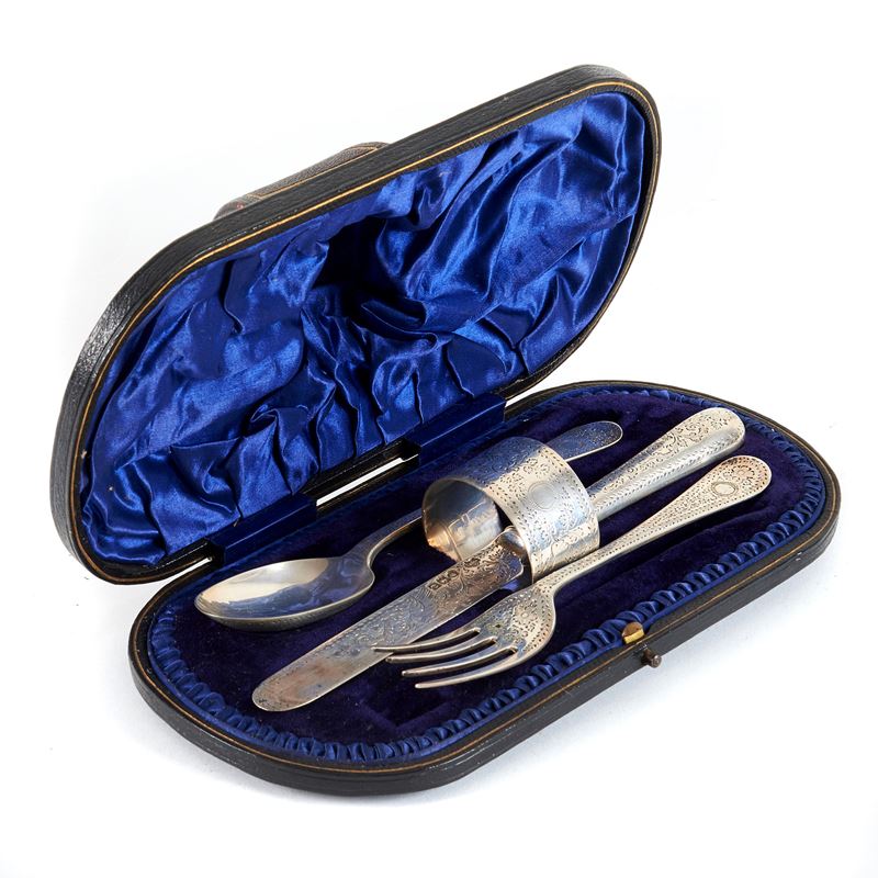 Servito da viaggio, Inghilterra, sec. XIX