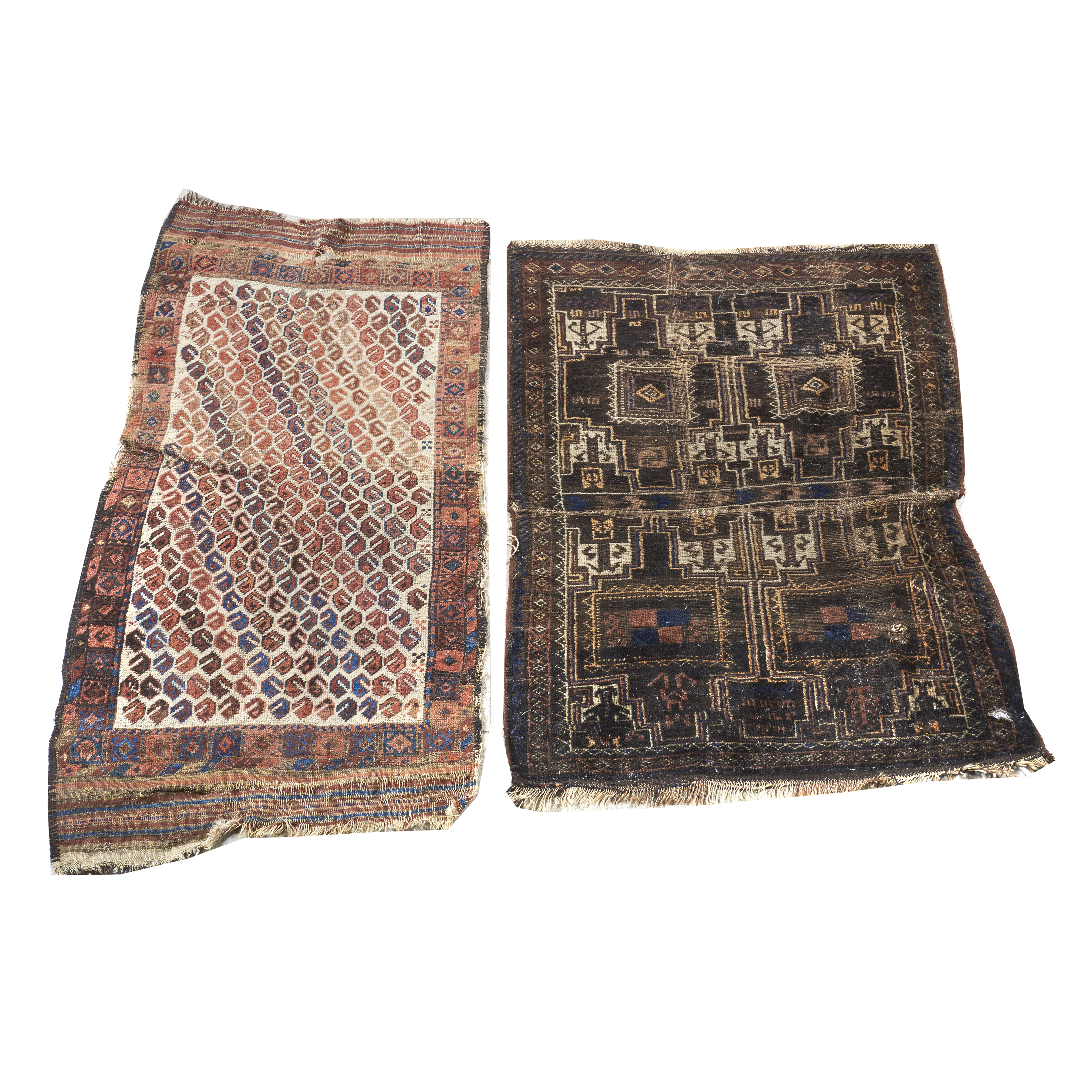 Tappeto Aubusson e due piccoli tappeti orientali, inizi sec. XX