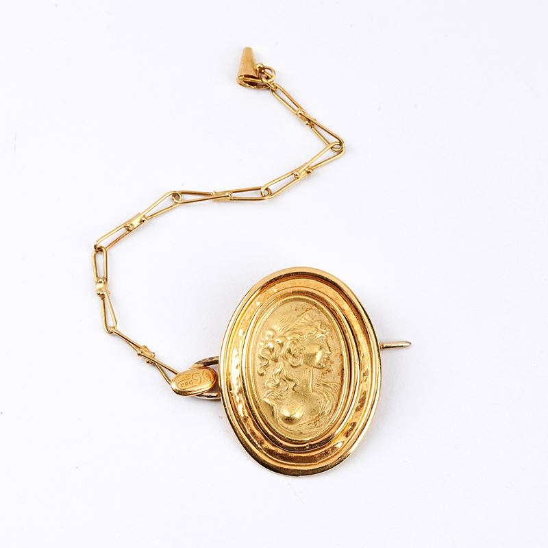 SPILLA IN ORO GIALLO 18KT