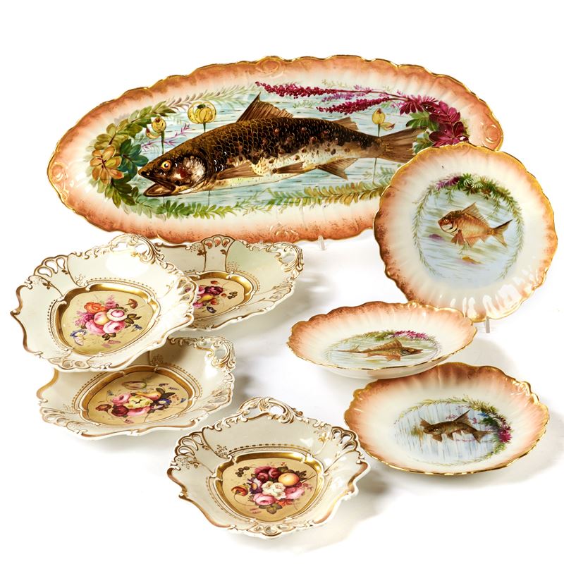 Servito d piatti da pesce, sec. XX