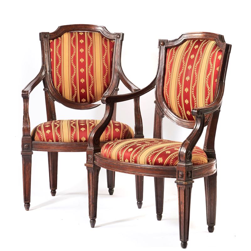 Coppia di Poltroncine, Fine Sec. XVIII