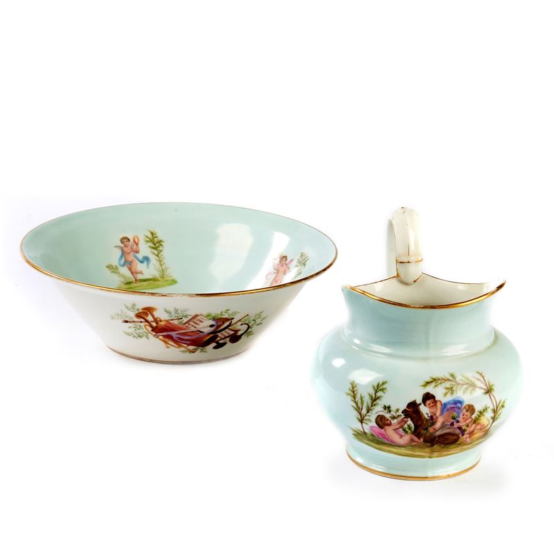 Brocca con bacile, sec. XX