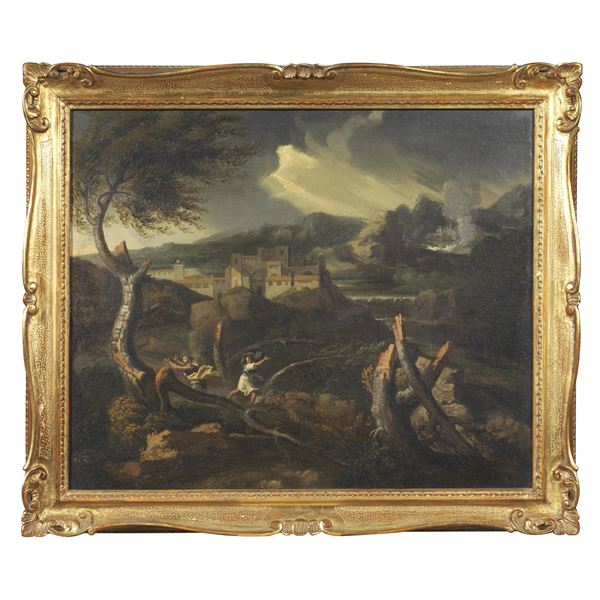 



Scuola romana sec. XVIII  - Asta Arredi, mobili e dipinti da proprietà toscane - Poggio Bracciolini Casa d'Aste