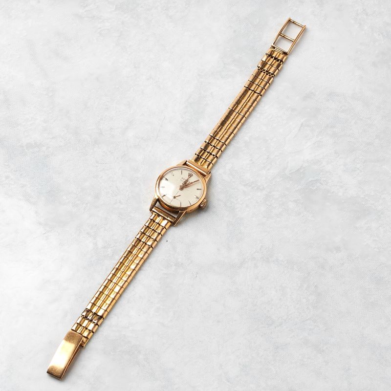 OROLOGIO DA POLSO PER SIGNORA ROLEX IN ORO GIALLO 18KT