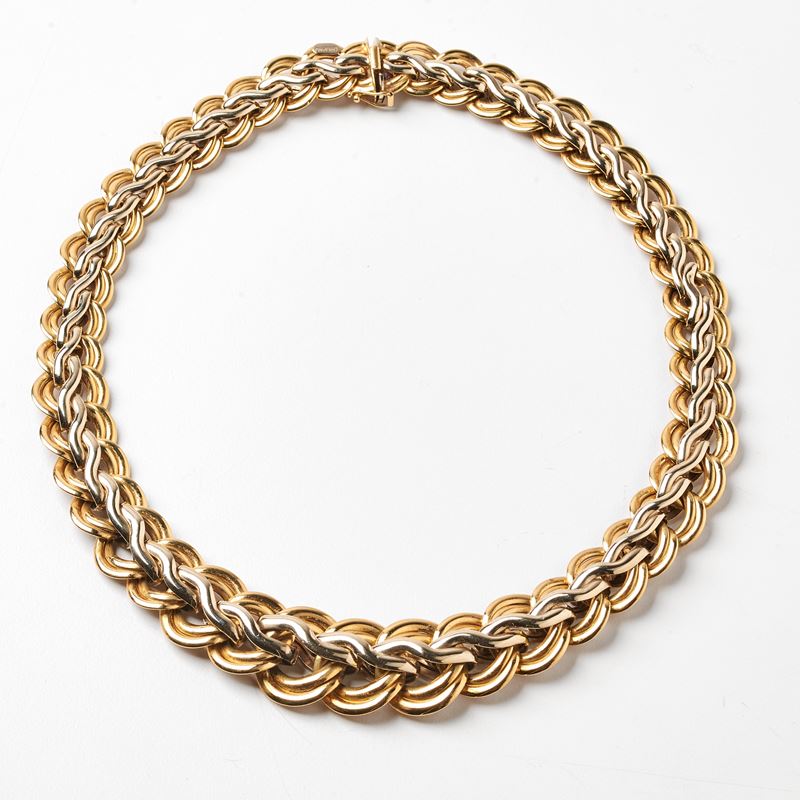 COLLANA IN ORO GIALLO, ORO BIANCO 18KT