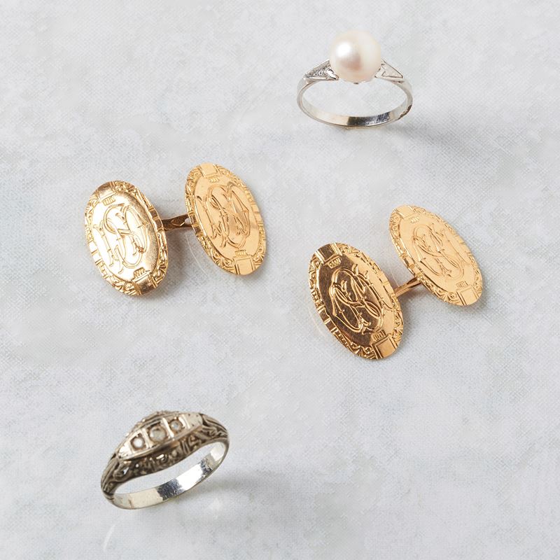 PAIO DI GEMELLI IN ORO GIALLO 18KT