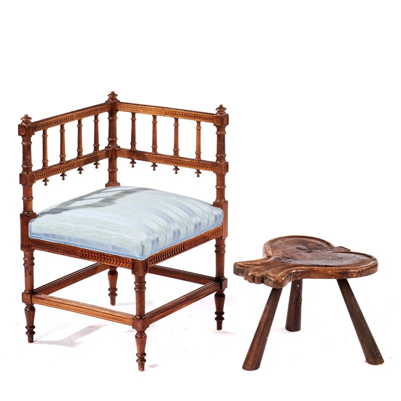 Poltroncina ad angolo, sec. XX