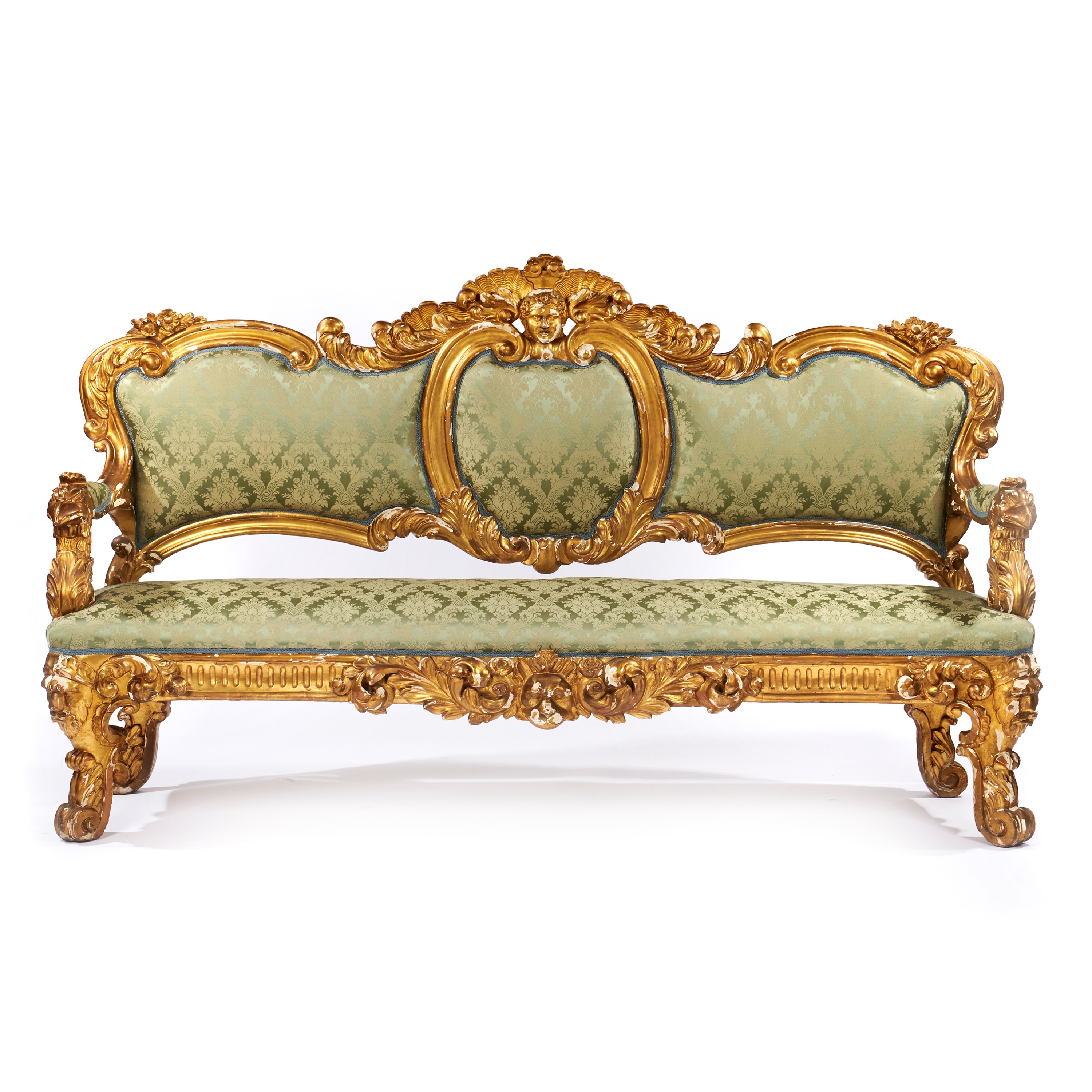 Divano e quattro poltrone, sec. XIX