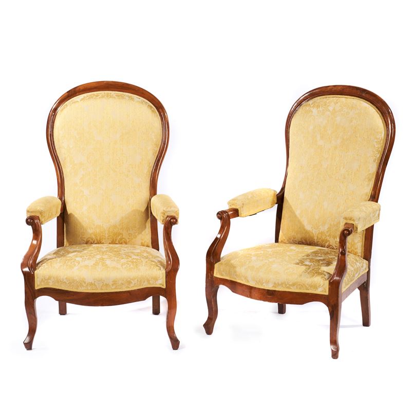 Due poltrone, sec. XIX