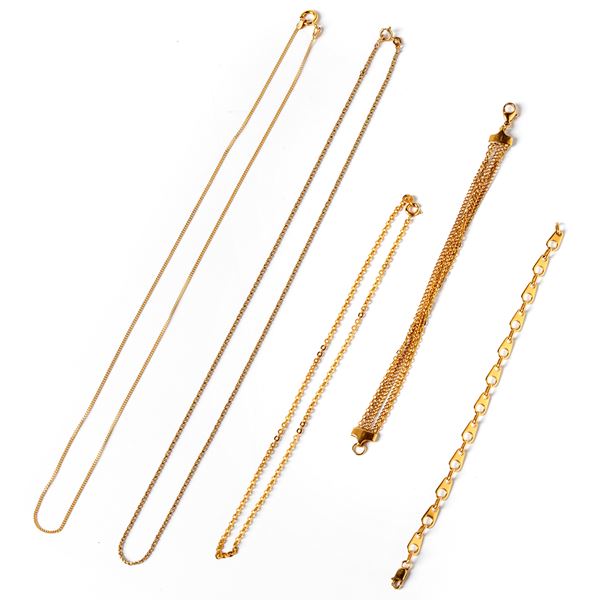 



DUE BRACCIALI IN ORO GIALLO 18KT