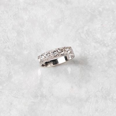 Fedina in Oro Bianco 18kt e Diamanti