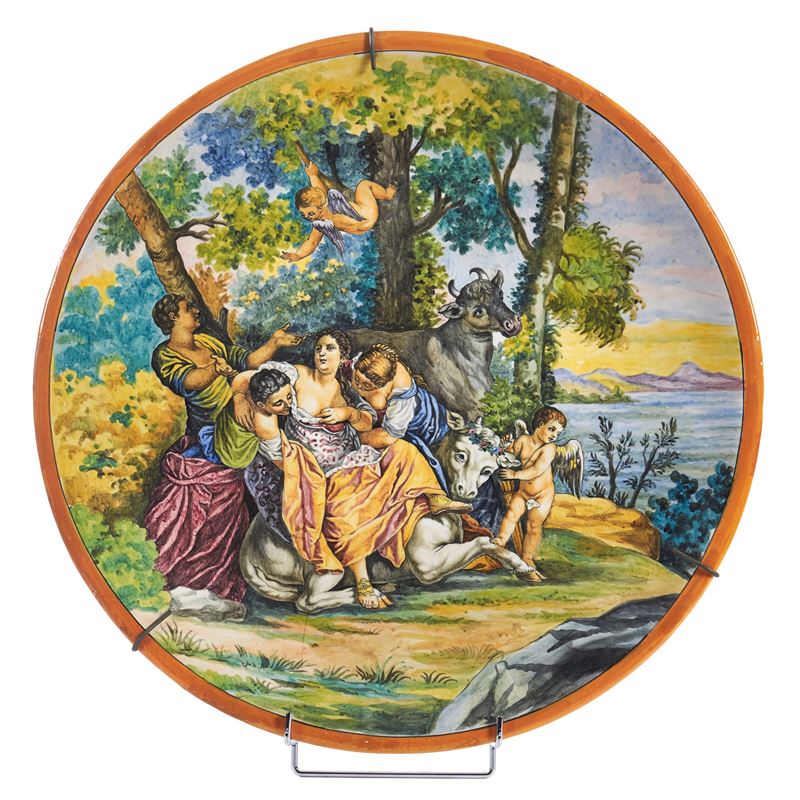 Piatto da parata, sec. XX