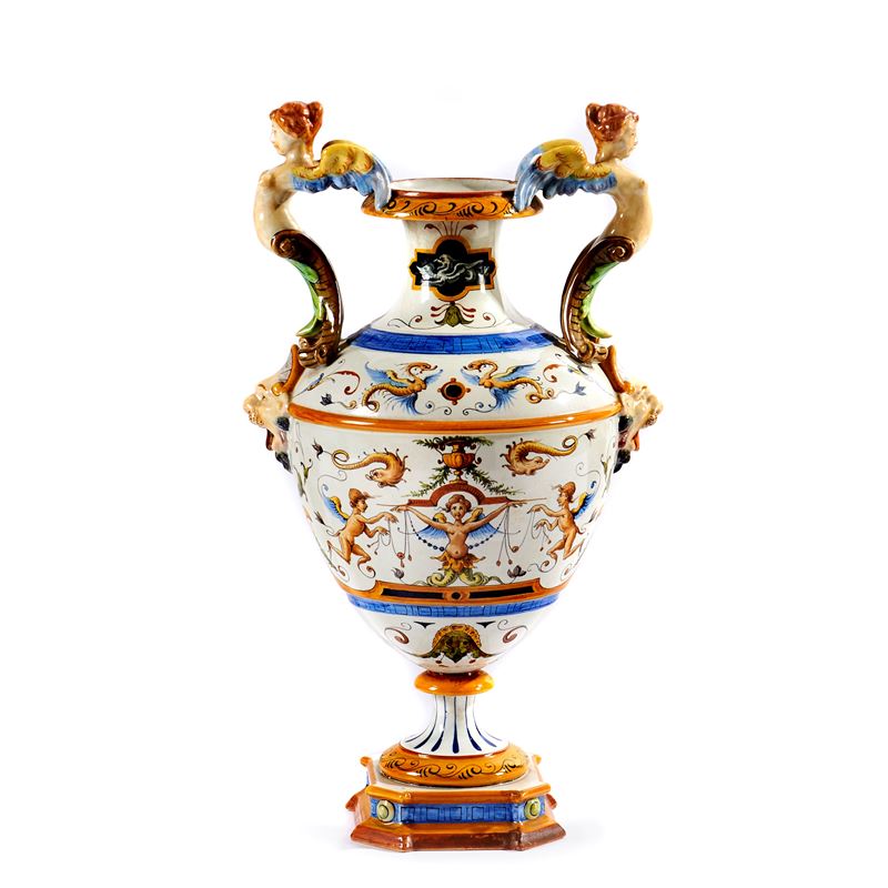 Vaso, manifattura Ginori, inizi sec. XX