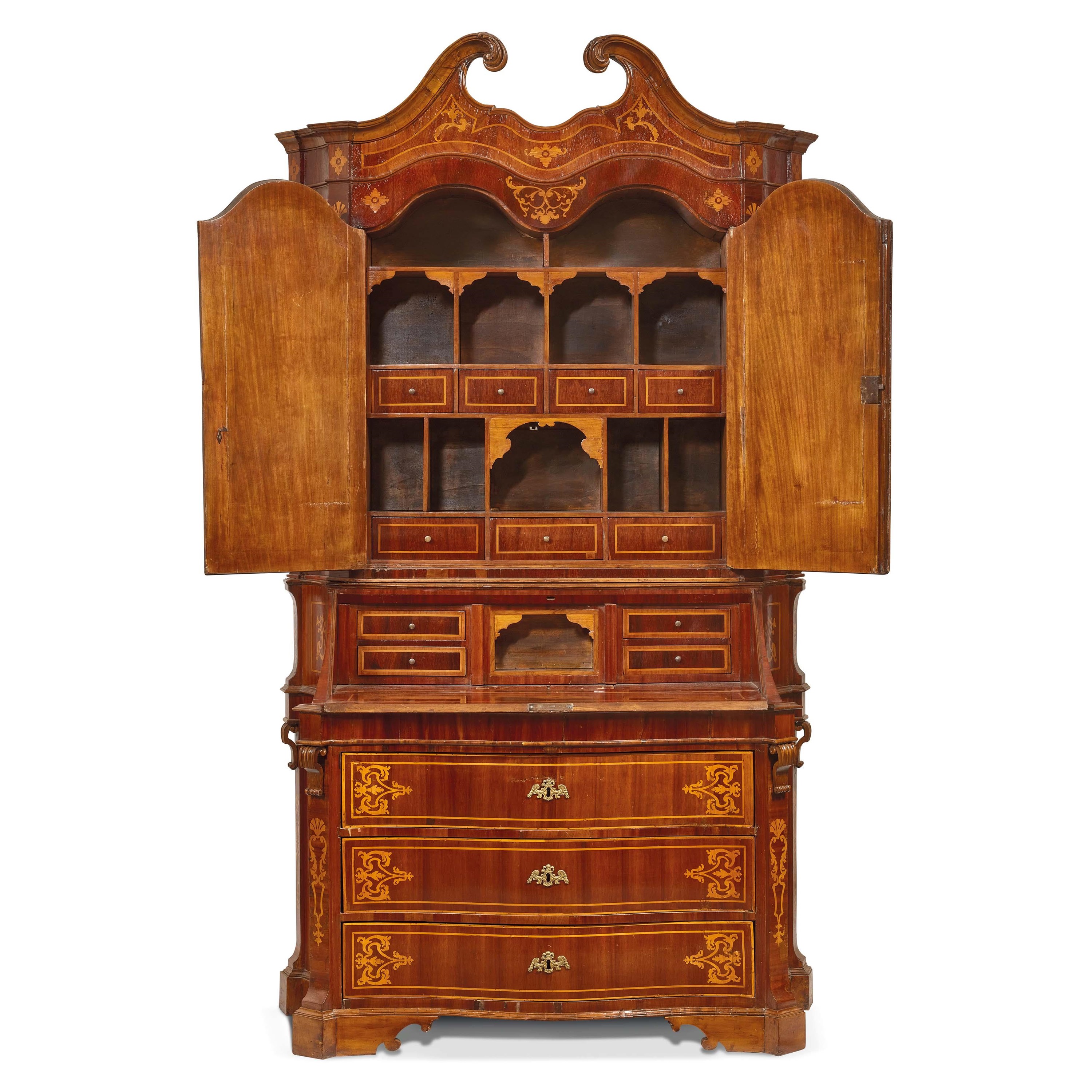 Bureau trumeau, Marche, sec. XVIII