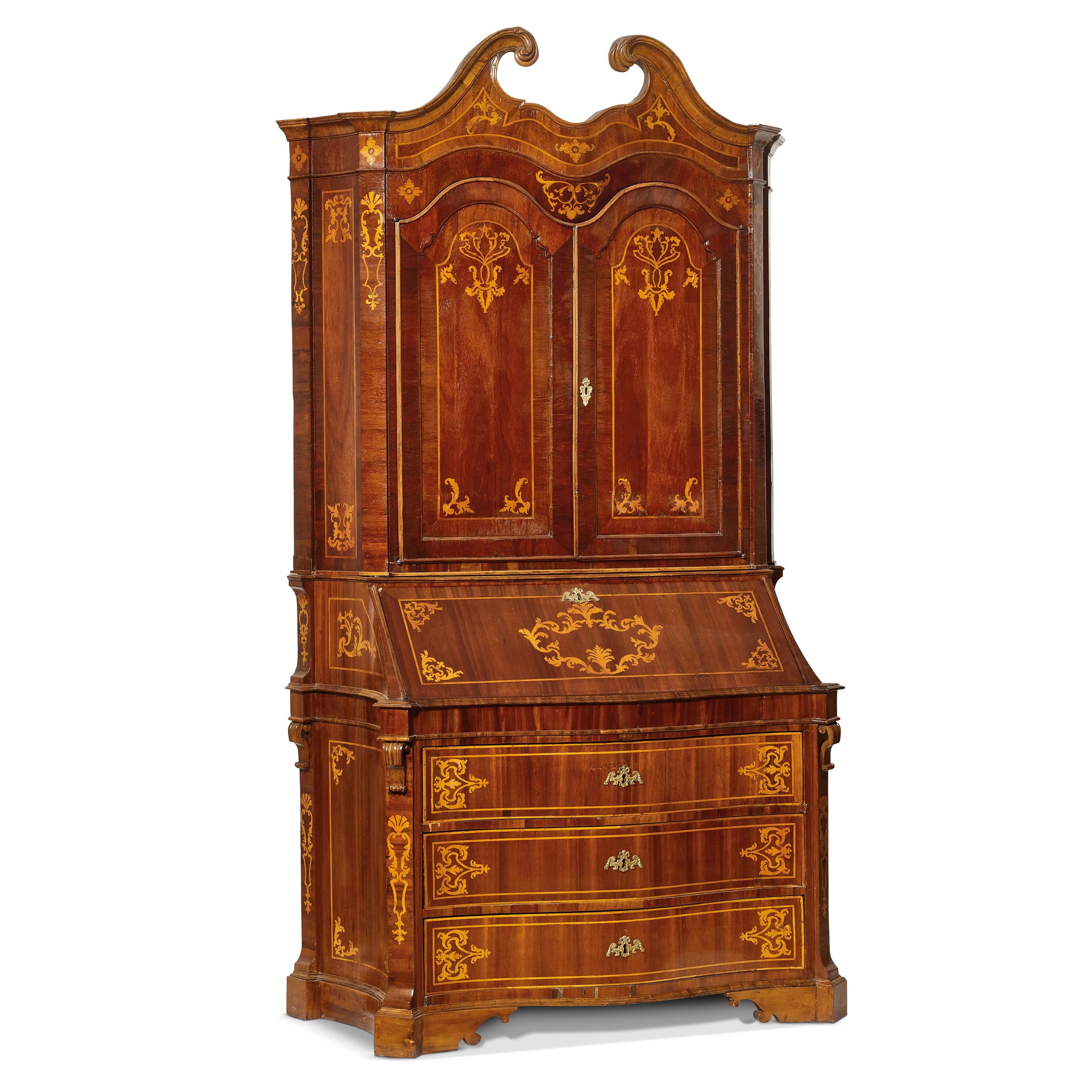 Bureau trumeau, Marche, sec. XVIII