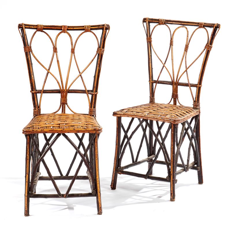 Coppia di sedie, sec. XX