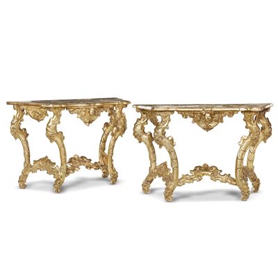 Coppia di Consolles, Italia Centrale, Sec. XVIII