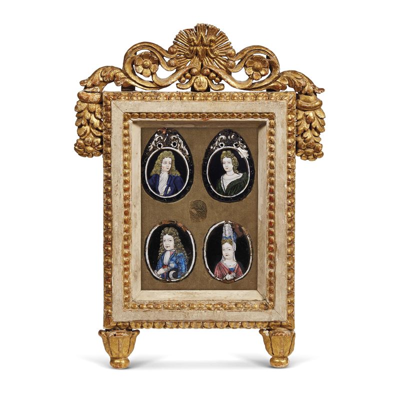 Quattro placche, Limoges, secolo XIX