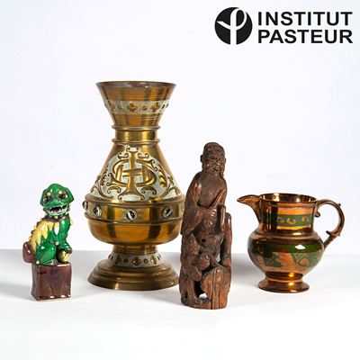 Cane di Pho, maiolica policroma, scultura (sec. XX)