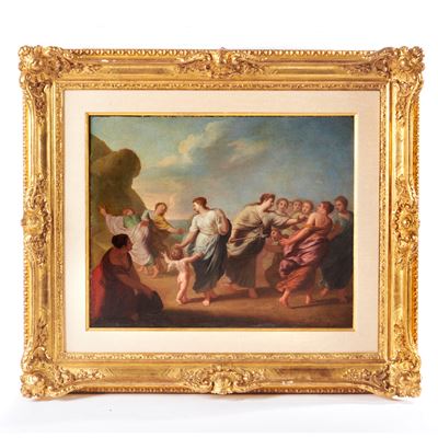 Cerchia di Giovan Battista Cipriani, Ratto di Proserpina, olio su tela