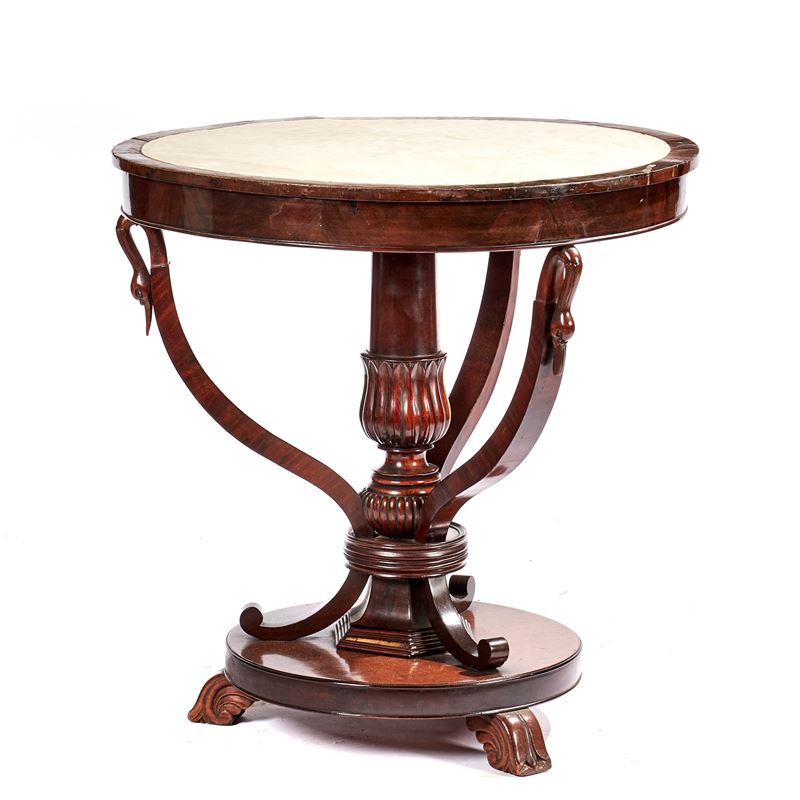 Tavolino circolare, sec. XIX