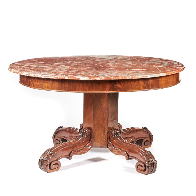 Tavolo ovale, sec. XIX