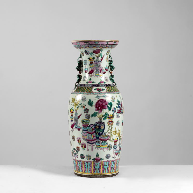 Vaso cinese in porcellana, XIX secolo