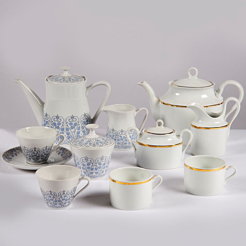 Servito da t&egrave;, manifattura Richard Ginori, sec. XX