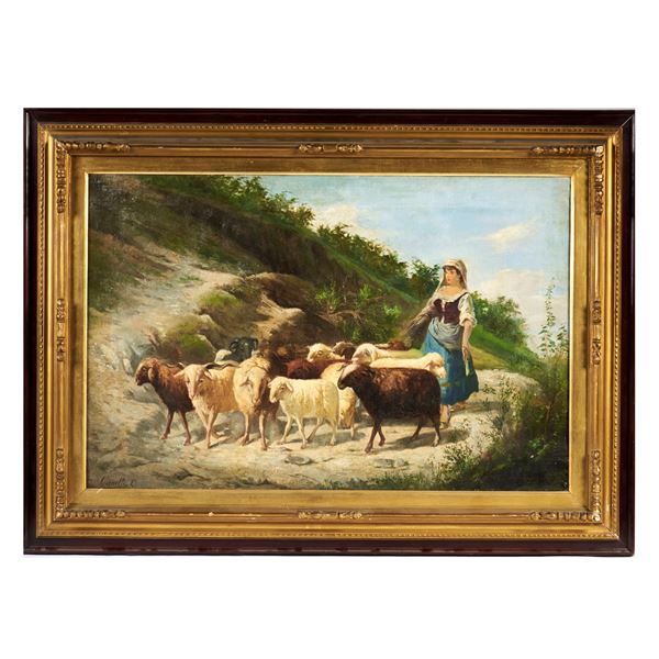 Scuola Italiana, sec. XIX  - Asta Dipinti, stampe e disegni - Poggio Bracciolini Casa d'Aste