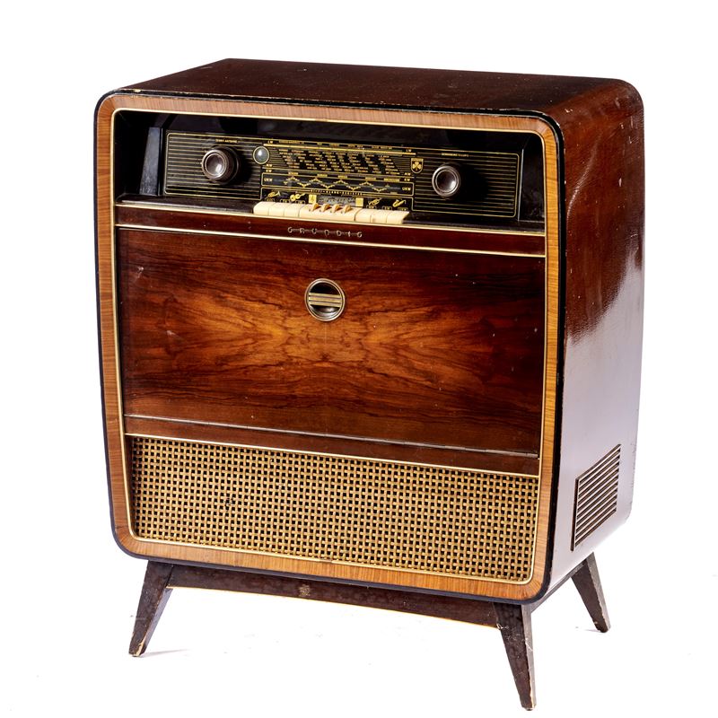 Radio giradischi, produzione Grundig, anni '50